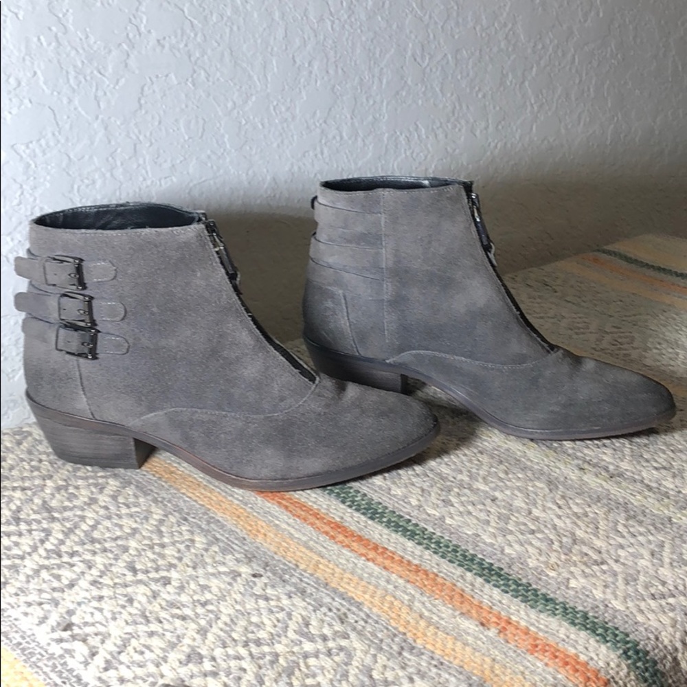 Rebecca Minkoff! Beautiful grey suede booties!